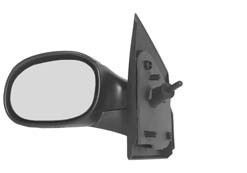 Oglinda exterioara Citroen C2 (Jm) 01.2003-11.2009 partea dreapta View Max crom convex carcasa neagra reglare manuala prin cablu fara incalzire foto