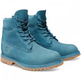 Bocanci TIMBERLAND 6 inch premium originali piele waterproof turcoaz 39/42/45, 39.5, Piele naturala