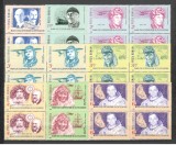 Romania.1985 Descoperitori si cutezatori bloc 4 TR.214
