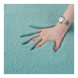 Cumpara ieftin Covor cu blanita Shaggy Heinner, 50 x 90 cm, 2100 g/m2, poliester, spate bumbac, Turcoaz