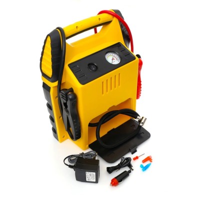 Robot pornire auto multifunctional, baterie incorporata 17Ah, starter, compresor auto 20 bari, lampa, priza 12V, USB, Kraft foto