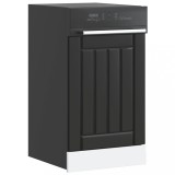 VidaXL Panou pentru mașină de spălat vase &bdquo;Lucca&rdquo; lemn negru prelucrat