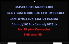 Ansamblu Display Laptop, HP, Pavilion X360 14-DY, 14T-DY, 14M-DY, TPN-W146, M45012-001, M45013-001, 14 inch, LED, FHD, IPS, Touch Screen, 30 pini