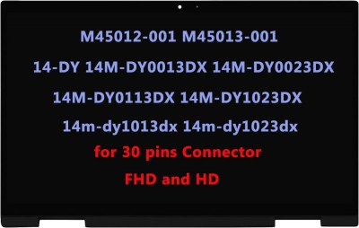 Ansamblu Display Laptop, HP, Pavilion X360 14-DY, 14T-DY, 14M-DY, TPN-W146, M45012-001, M45013-001, 14 inch, LED, FHD, IPS, Touch Screen, 30 pini foto