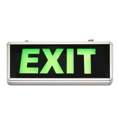 Indicator Luminos EXIT cu LED si Acumulator pentru Iesire Cladiri foto