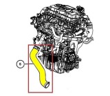 Furtun intercooler, supraalimentare Dodge Journey 2007-2020, diametru 56 mm, cauciuc, RapidAuto 3140PT-1