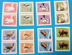 TIMBRE ROM&Acirc;NIA LP 689/1968 Faună din rezervații naturale -Serie &icirc;n pereche MNH