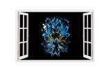 Cumpara ieftin Sticker decorativ, fereastra 3D, Dragon Ball, 85 cm, 1027STK, natura si peisaje