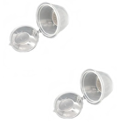 Set 2 Capsule cafea, reutilizabila, reincarcabila, compatibil Dolce Gusto, transparent foto