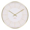 Ceas de perete Takamaka, aluminiu, auriu, silențios 40 cm