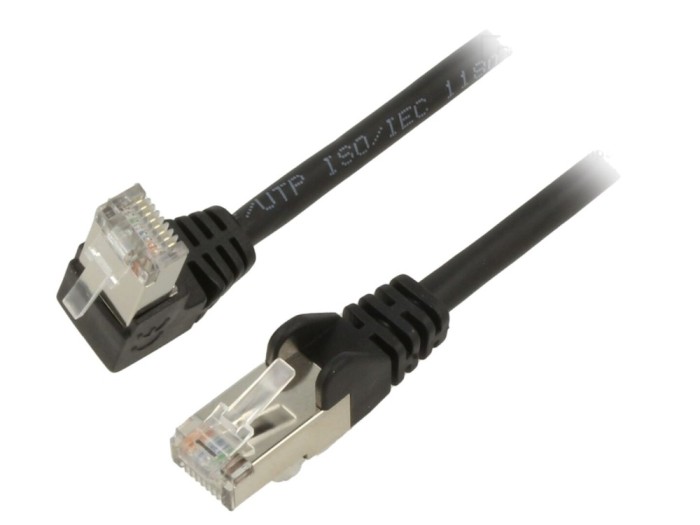 Cablu Patch F/UTP Cat 5e ecranat 1m