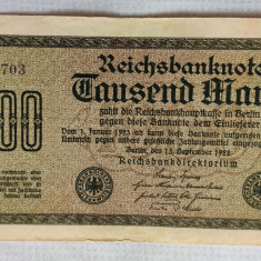 Germania - 1000 Mark / mărci (1922) WD