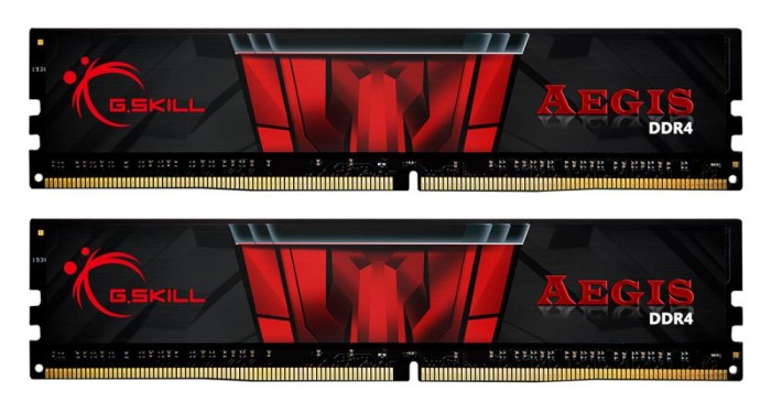 Memorie DDR G.Skill &amp;quot;Aegis&amp;quot; DDR4 16GB frecventa 3200 MHz, 8GB x 2 module, radiator, latenta CL16, &amp;quot;F4-3200C16D-16GIS&amp;quot;