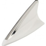 Antena decorativa auto tip coada de rechin autoadeziva alb