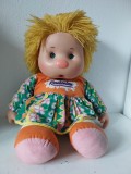 Papusa vintage Rosebonbon, Marcata Fiba Made in Italy, anii 80, colectie, 45cm inaltime,