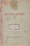 C. Giurescu - Despre boieri (1920), cartea romaneasca