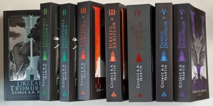 URZEALA TRONURILOR , VOLUMELE I - VIII de GEORGE R. R. MARTIN , 2020