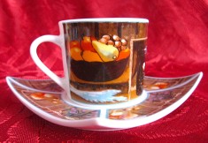SET CAFEA ESPRESSO CEASCA CU FARFURIE PORTELAN KONIGLICHE ALTENKIRCHEN