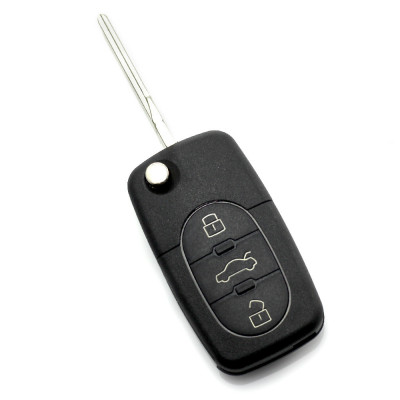 Audi - Carcasă cheie tip briceag, cu 3 butoane - baterie 2032 - CARGUARD foto
