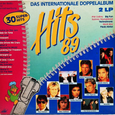 Various ‎– Hits 89 - Das Internationale Doppelalbum 1989 VG / VG+ dublu LP vinyl
