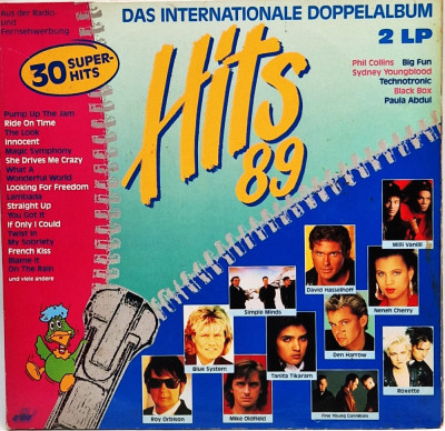 Various &amp;lrm;&amp;ndash; Hits 89 - Das Internationale Doppelalbum 1989 VG / VG+ dublu LP vinyl foto