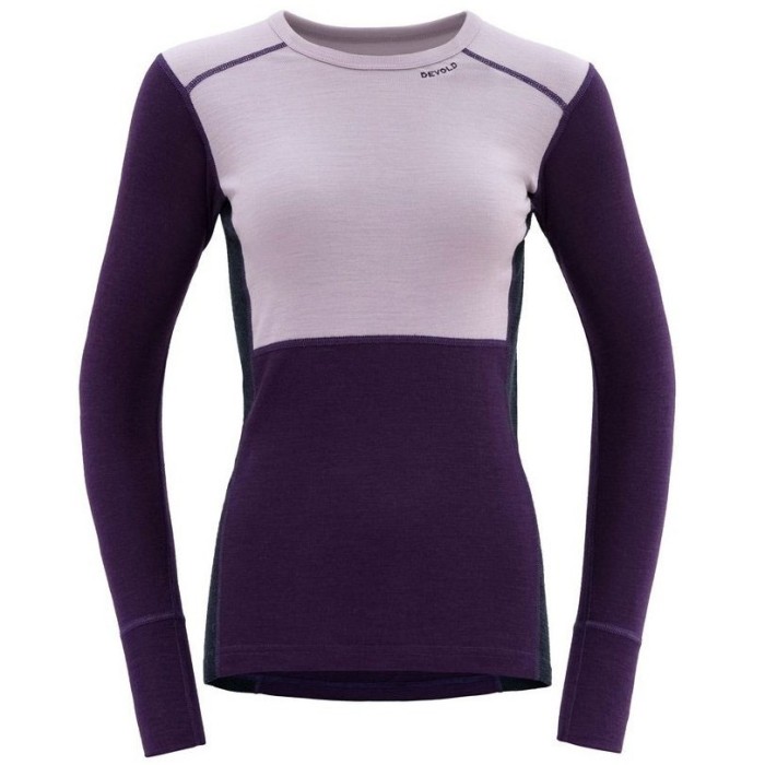 DEVOLD Lauparen Merino 190 Shirt Woman orchid/lilac/ink S