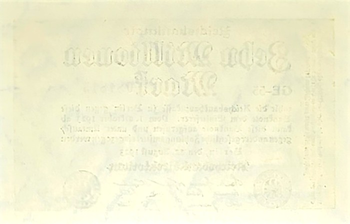 10 Millionen Mark 1923 UNC
