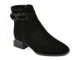 Ghete ALDO negre, K350055, din piele intoarsa