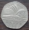 (S) MONEDA ANGLIA - 50 PENCE 2000, 150 ANI SISTEMUL BIBLIOTECILOR PUBLICE, Europa