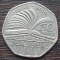 (S) MONEDA ANGLIA - 50 PENCE 2000, 150 ANI SISTEMUL BIBLIOTECILOR PUBLICE