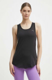 Puma top de yoga Studio Foundation culoarea negru, 524844