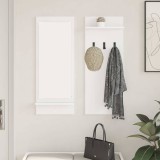 VidaXL Răcător de paltoane montat pe perete Alb 70 x 10 x 90 cm