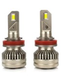 Set 2 leduri H11 Canbus pentru far auto, putere 48W, luminozitate 14.000 Lm, 12V