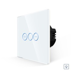 Intrerupator Simplu cu Variator cu Touch din Sticla LUXION SmartElectro IntelligentHouse