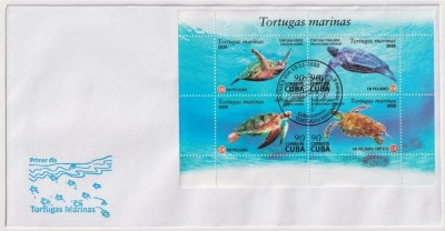 CUBA 2020 FAUNA TESTOASE FDC foto