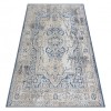 Covor Structural SOLE D3871 Ornament, cadru - țesute plate albastru / bej, 80x250 cm