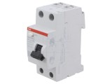&Icirc;ntrerupător diferenţial ABB 25A 2 poli 300mA 230V AC FH200