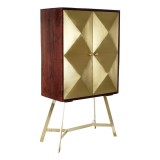 Cumpara ieftin Servantă DKD Home Decor Auriu* Maro &icirc;nchis Salc&acirc;m Lemn de mango 84 x 43 x 156,5 cm