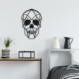 Cumpara ieftin Tablou metalic Skull Negru 35x50 cm