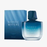 Cumpara ieftin Apa de parfum barbati Oriflame Nordic Waters Infinite Blue 75 ml cu note acvatice profunde si baza lemnoasa calda, aroma intensa si revigoranta