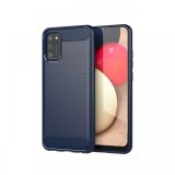 Husa Samsung Galaxy A02s Lemontti Carbon Case Flexible Albastru