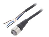 Cablu de conectare M12 4 pini 5m drept XS2F-M12PVC4S5M