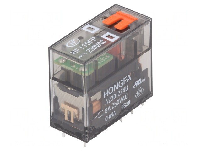 Releu Electromagnetic DPDT 230VAC 8A PCB