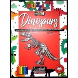 DINOSAURS 3D Puzzle to Colour Book
