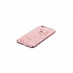 Husa Vouni Crystal Butterfly Gold Rose Pentru Iphone 6,6S