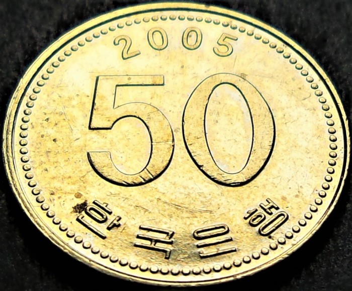 Moneda 50 WON - COREEA DE SUD, anul 2005 * cod 1905