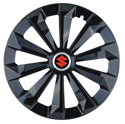Set 4 capace roti Fame negru R16 pentru gama auto Suzuki foto