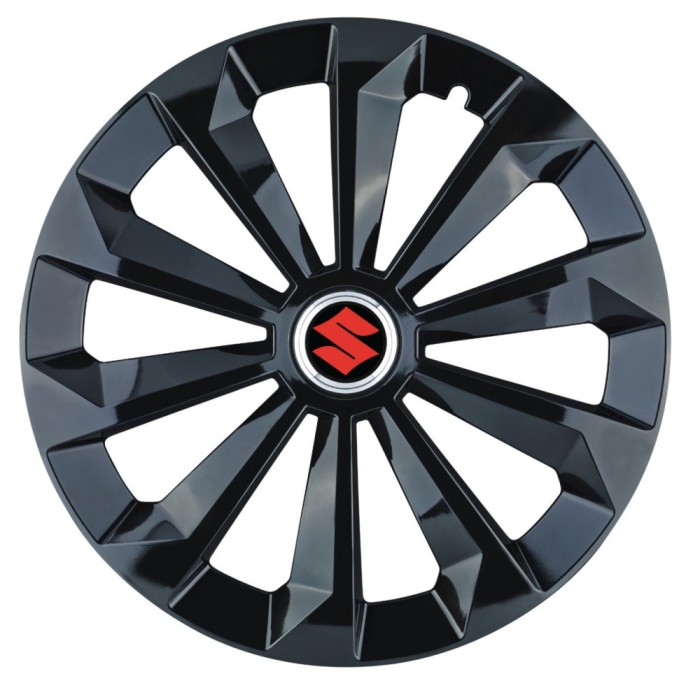 Set 4 capace roti Fame negru R16 pentru gama auto Suzuki