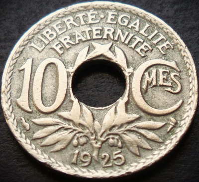 Moneda istorica 10 CENTIMES - FRANTA, anul 1925 * cod 1544 foto