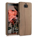 Husa pentru Sony Xperia 10 Plus, Lemn, Maro, 46618.18, Carcasa, Kwmobile